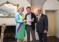 Patricia D. Wellenbach, Pennsylvania Society Council President, Chris Martin, and Mike Molewski, Pennsylvania Society Councilor