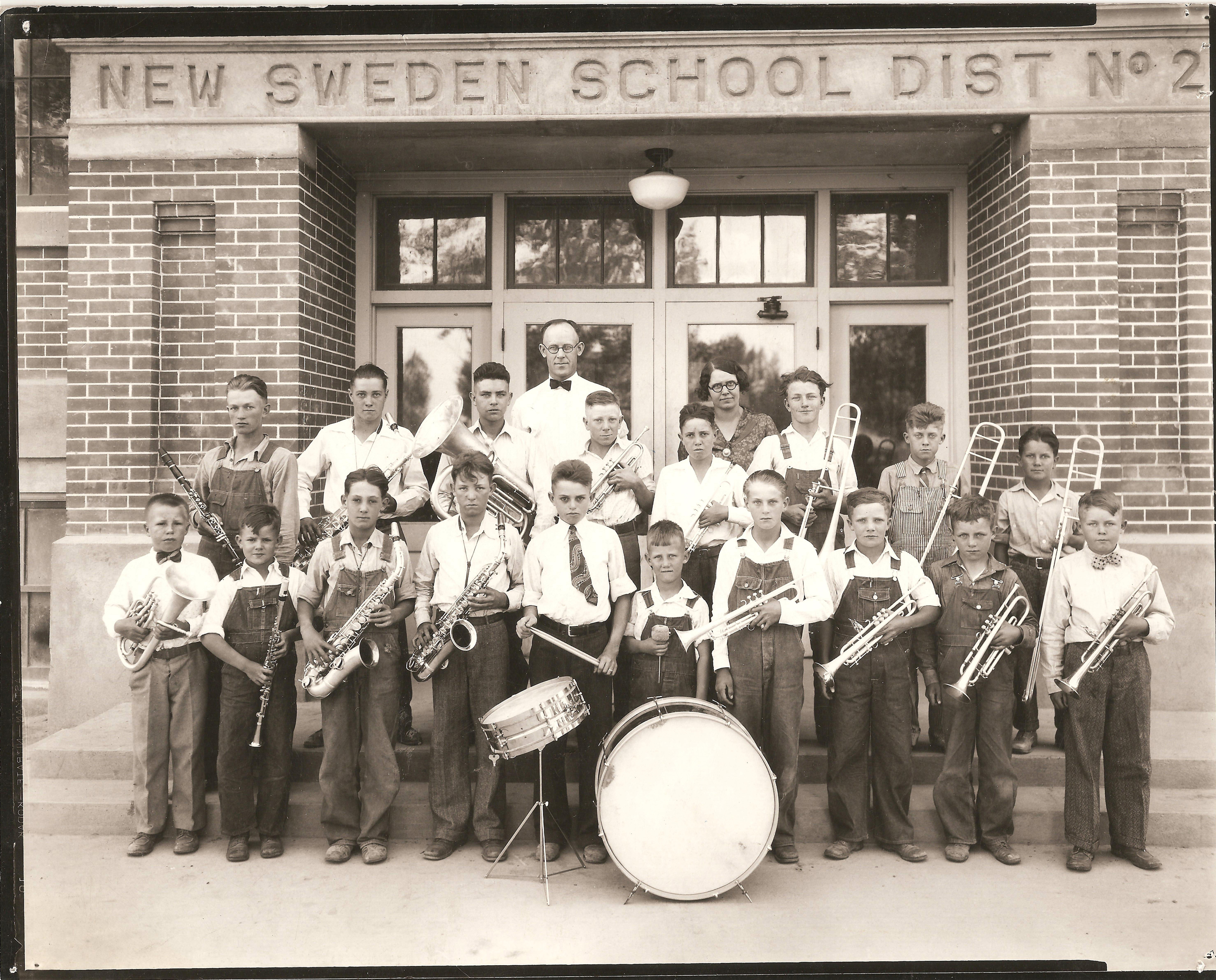 Chesbro band students in 1928