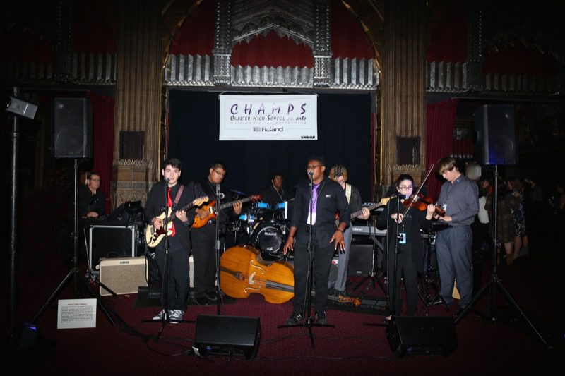 CHAMPS Students Entertain the Attendees with Gear Donated by Roland 