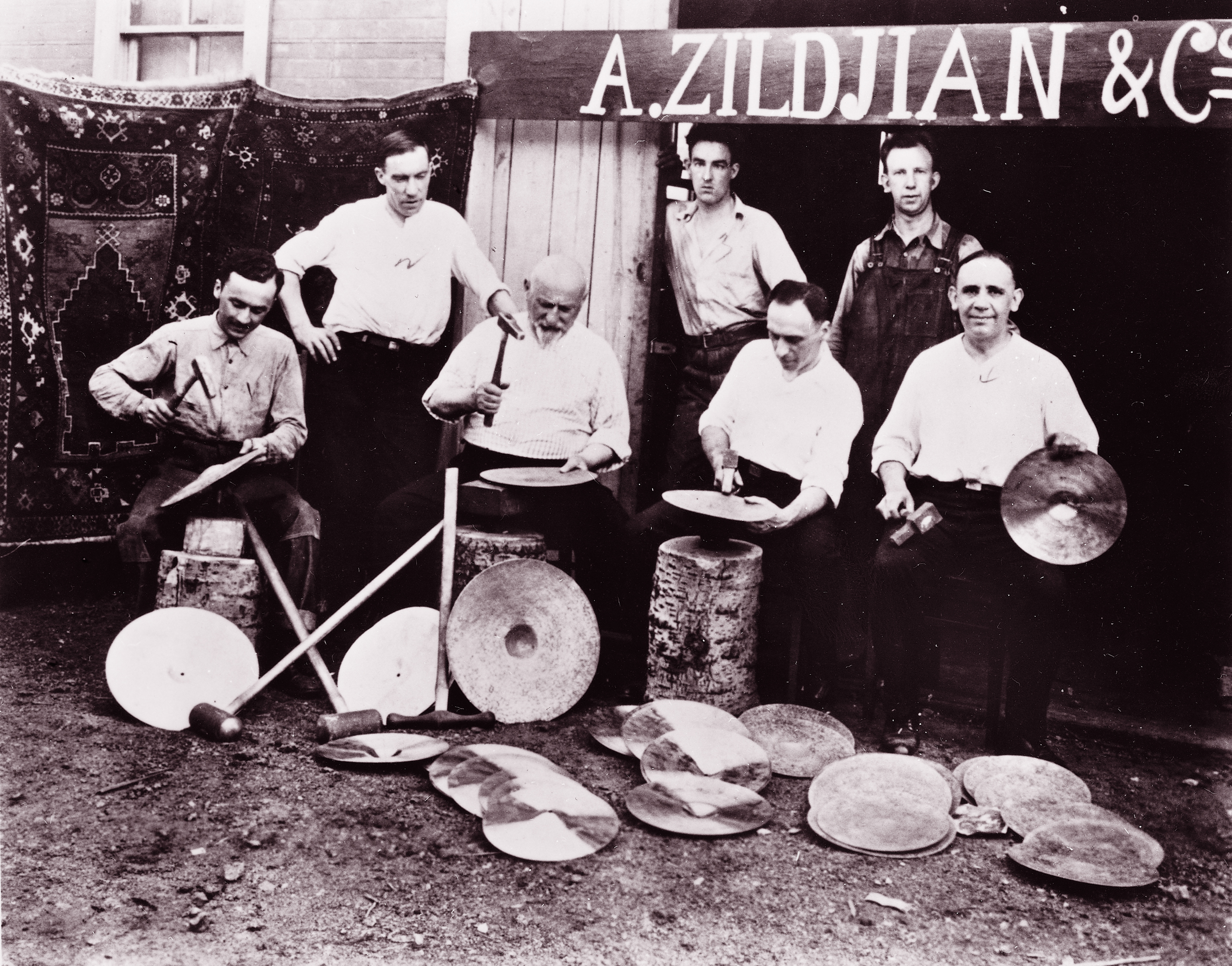 Zildgian factory workers in 1929. 