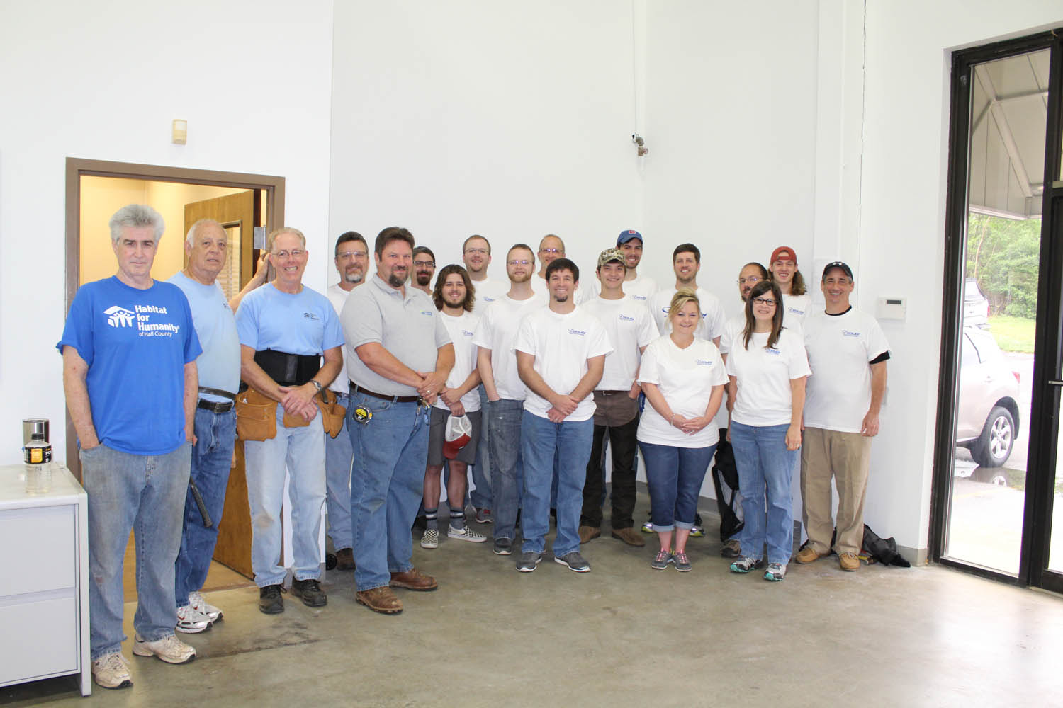 Danley Sound Lab employees with Habitat for Humanity