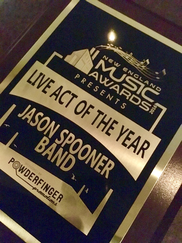 The Jason Spooner Band NEMA Live Act of the Year Award