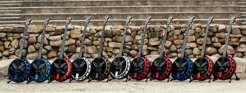 Custom signed banjos made for each country Mumford and Sons is visiting on their May tour. Countries including: Finland, Sweden, Norway, Denmark, Germany, Switzerland, Austria, Czech Republic, France, Holland, and Belgium