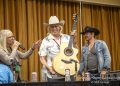 Diamond Farnsworth and his new Pearl River guitar