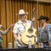 Diamond Farnsworth and his new Pearl River guitar