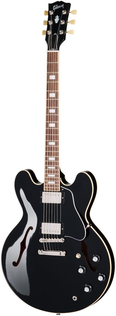 ギター Gibson ES-335 Ebony Gibson ES-335 Semi-hollow body Electric Guitar - Vintage