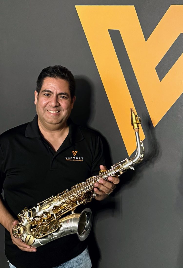 Melvin Quinones, founder of Victory Musical Instruments, at the company’s warehouse in Port Saint Lucie, Florida
