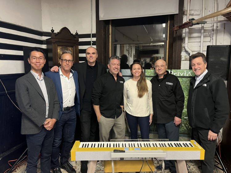 The Casio team with Alyssa Maxwell (Nicoloro) and James Nicoloro