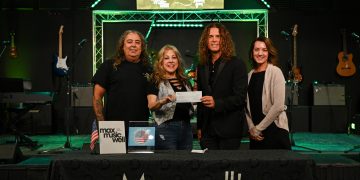 C Cardenas (Music 4 Life), Kat Witten (Music 4 Life), Mark Maxwell (co-owner Maxwell's House of Music), Whitney McNicol (co-owner, Maxwell's House of Music)