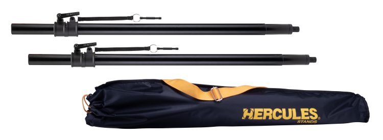 SS350BB Hybrid Adaptor Subwoofer Poles Pair with Bag

The Hercules SS350B adjustable subwoofer pole with retractable M20 thread & 35MM (1-3/8") adaptor pack includes two subwoofer poles and a carrying bag. Designed to support a variety of subwoofers and speakers, providing flexibility and stability for different configurations and setups. Catering to various environments, this speaker stand adjusts from 35 to 56 with a secure power lock lever mechanism to ensure safety. The adaptability and reliability of this stand make it ideal for touring musicians, backline, and rental companies.

FEATURES?

Fits a wide variety of subwoofers and speakers with a 35mm (1-3/8) pole socket

Height adjusts from 35  56 to adapt to various venues and applications

2-in-1 hybrid retractable M20 thread & 35mm (1-3/8) adaptor fits most subwoofers

SPEC ?

      Height: 889 mm-1,422 mm (35"-56")

      Weight: 4.6 kg (10.14 lbs.)

      Loading Capacity: 60 kg (132.28 lbs.)