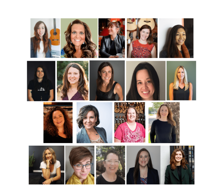 Top (Left to Right): Miranda Altman, Lauren Amanfoh, Hilary Brown, Lindy Campbell, Leanne Chu,  
Second Row (Left to Right): Ana Paula Dobrian, Rachel Dawsey, Michele Elefante, Kathleen Green, Theresa Hoffman 
Third Row (Left to Right): Tricia Howe, Elisa Jansen Jones, Misty Kristek, Jennifer Mark
Bottom (Left to Right): Lana Negrete, Kate Olsen,  Wendy Stackhouse, Gayle Stewart, Hannah Williams