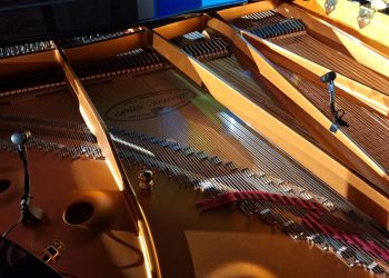 DPA 4011ES Cardioid Mics deployed on magnetic mounts inside the grand piano for the Gramophone Awards