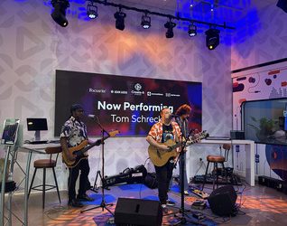 Tom Schreck and band perform at the Create-it Takeover on Saturday, July 26, at Create-it Studios in Franklin, TN