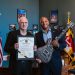 Paul Reed Smith and Governor Wes Moore: photo credit Stephanie Lemus/PRS Guitars