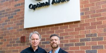 Optimal Audio's Andrew Duffield (left) with Republik Pro AVL's Kemal ‘Kal’ Yener