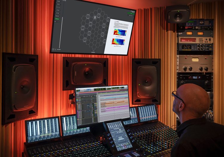 GLM 4.2 and GRADE report shown in immersive studio environment