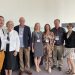 Michael Jousserand, Buffet Crampon and CAFIM; Mary Luehrsen, NAMM; Bob Taylor, Taylor Guitars; Heather Noonan, League of American Orchestras; Luisa Fiona Wilshire, Madinter Trade; Scott Paul, Taylor Guitars; Fanny Reyre-Menard, CSFI; and John Bennett, International Association of Violin and Bow Makers
