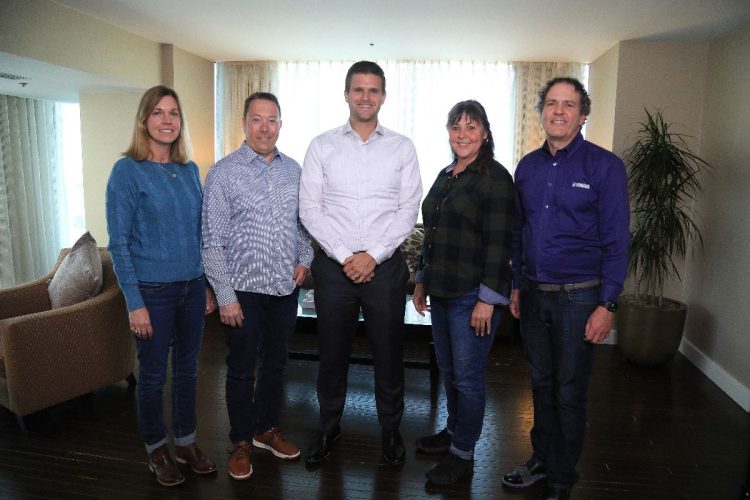 Whitney Brown Grisaffi, Chris Whie, John Mlynczak, Barbara Wright, and Tom Sumner