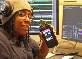 Krystal Dawn with her TASCAM Portacapture X8