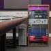 Equipment rack at Resonance, featuring Focusrite RedNet MP8R and AM2 interfaces