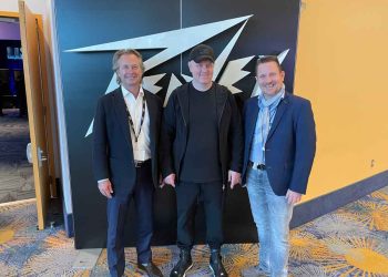 Courtland Gray (COO Peavey), Alex Egri (owner The Music Shop SRL), Christoph Sesseck (Sales Manager EMEA Peavey)