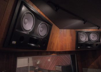 Custom mains installed at Sound Factory recording studio created by
﻿Acoustician George Augspurger and KRK