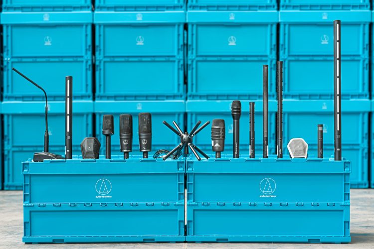 A selection of Audio-Technica microphones employed at Beijing’s winter sports spectacular
